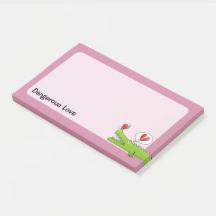 Alligator in der Liebe Post-it Klebezettel