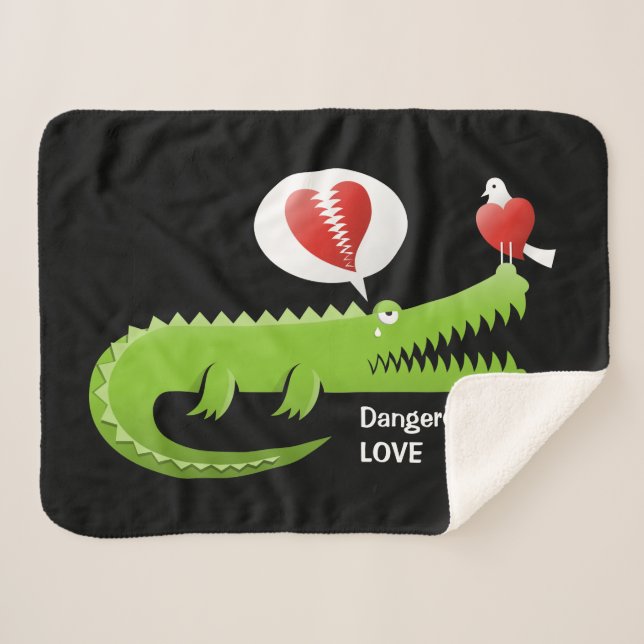 Alligator in der Liebe Sherpadecke (Vorderseite (Horizontal))