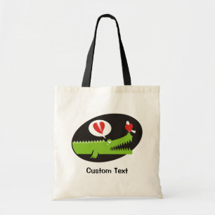 Alligator in der Liebe Tote Bag Tragetasche