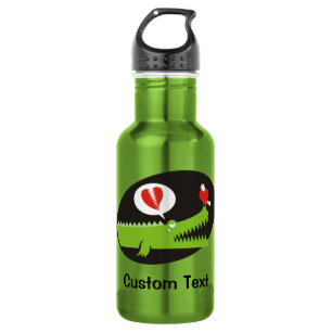 Alligator in der Liebe Wasserflasche