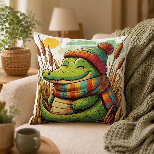 Alligator-Inspiriert Pillow Kissen (Alligator-Inspired Pillow)