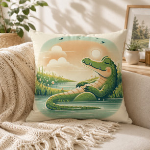 Alligator-inspirierte Kissen