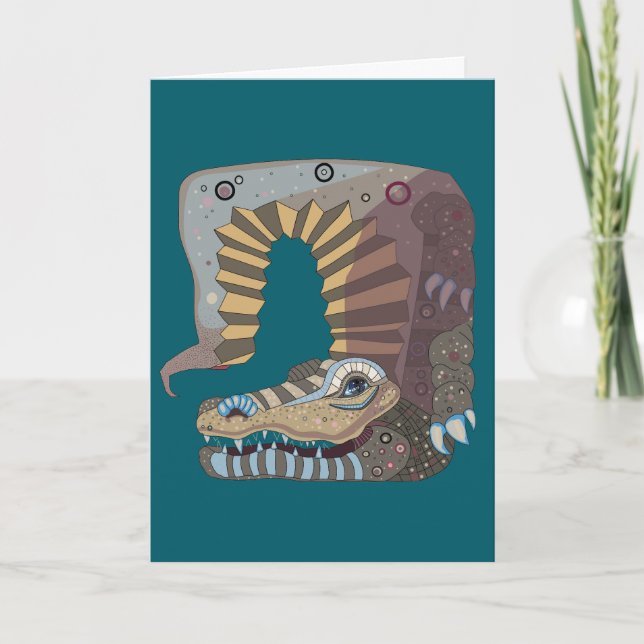 Alligator  karte (Vorderseite)