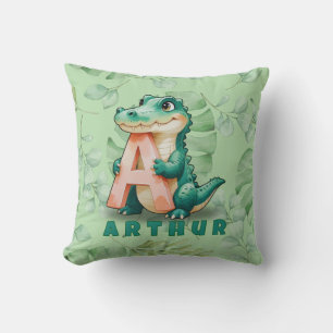 Alligator-Kissen – Dschungel Buchstabe A – Individ Kissen