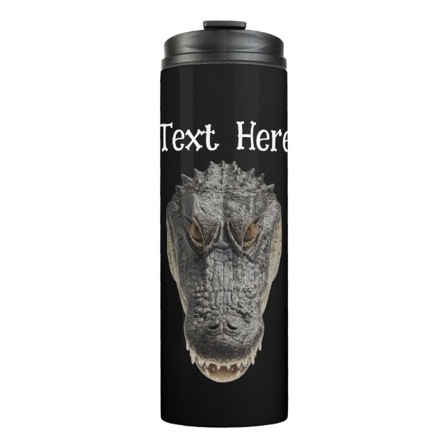 Alligator Kopf Thermosbecher (Vorderseite)