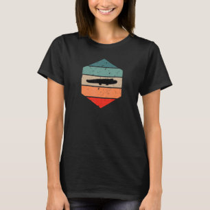 Alligator Krokodil Retro Sonnenuntergang Liebhaber T-Shirt