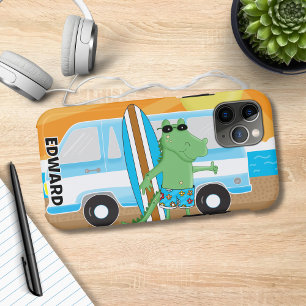 Alligator Krokodil Retro Van Sunshine Surf Board Case-Mate iPhone Hülle