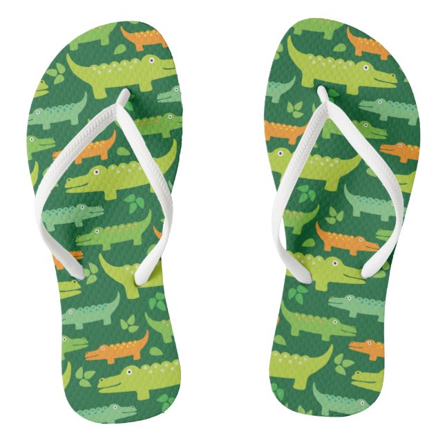 Alligator Krokodile Animes Flip Flops (Fußbett)