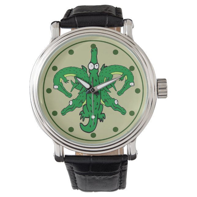 Alligator Lilie Armbanduhr (Vorderseite)