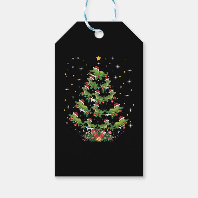 Alligator Lover Xmas Weihnachtsgeschenk Alligator  Geschenkanhänger (Vorderseite)