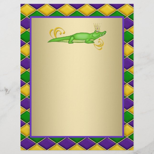 Alligator Mardi Gras Flyer (Vorne)