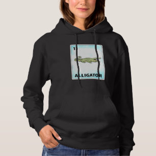 Alligator Mexican Cards Hoodie