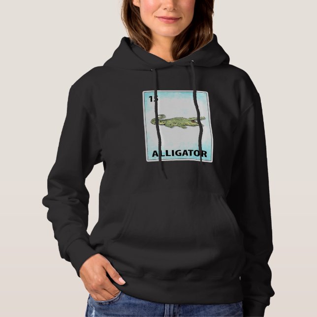 Alligator Mexican Cards Hoodie (Vorderseite)