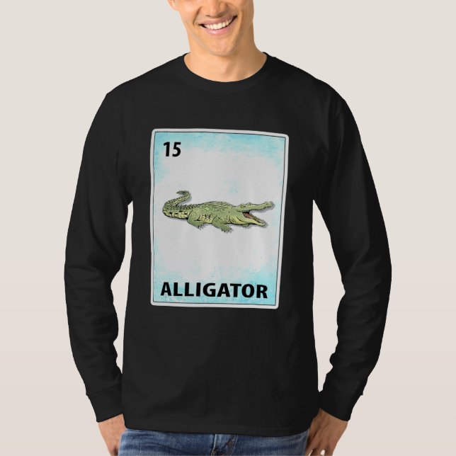 Alligator Mexican Cards T-Shirt (Vorderseite)