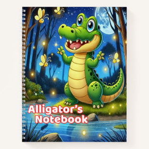 Alligator-Notizbuch/Süßes Schulnotizbuch für Kinde Notizbuch