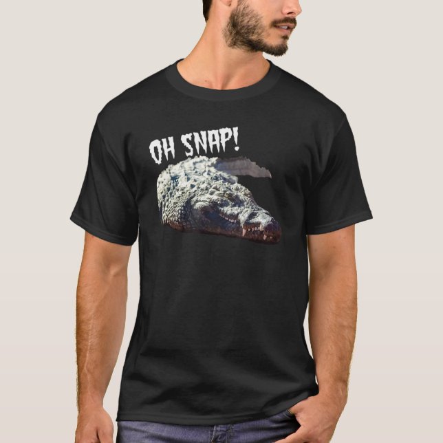 Alligator Oh Snap Krokodile Reptil T-Shirt (Vorderseite)