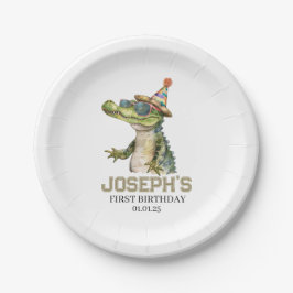Alligator Party Einladung Einladen Pool Party Pappteller