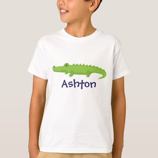 Alligator Personalisiert T - Shirt (Vorderseite)