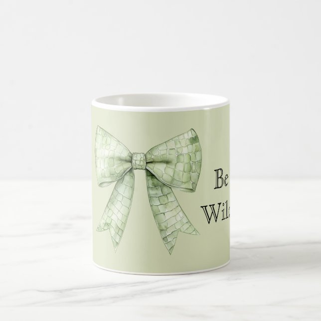 Alligator Print Bow Be Wild Kaffeetasse (Mittel)