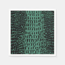 Alligator Print Paper Cocktail Napkins