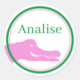 Alligator (rosa), benutzerdefinierte Aufkleber