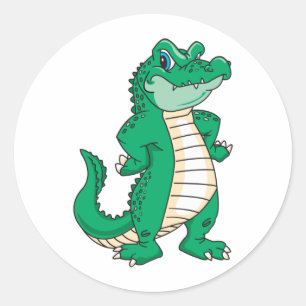 Alligator Runder Aufkleber