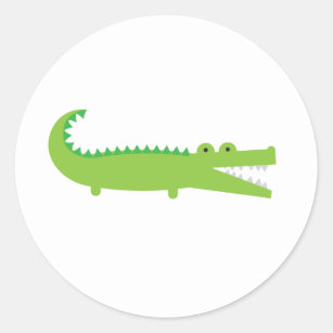 Alligator Runder Aufkleber