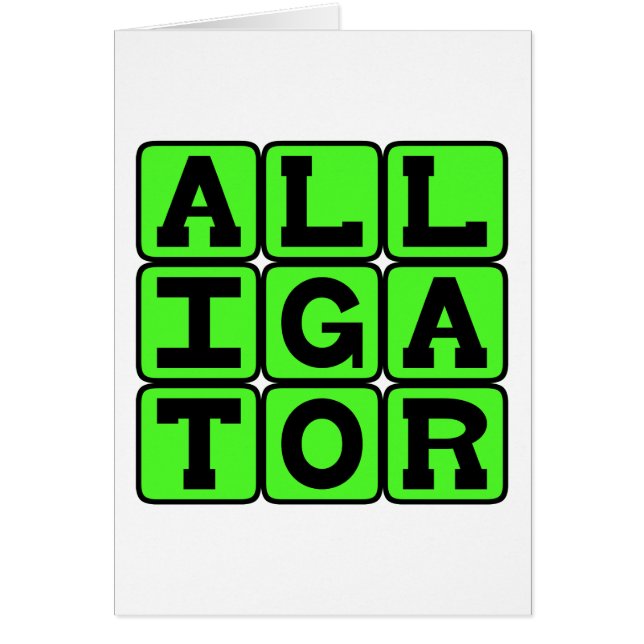 Alligator, semiaquattisches Reptil (Vorne)