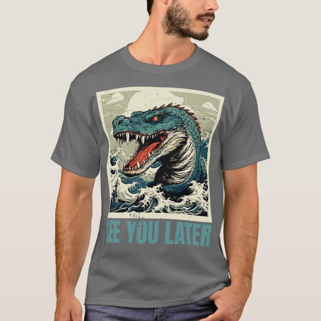 Alligator sieht dich später T-Shirt (Vorderseite)