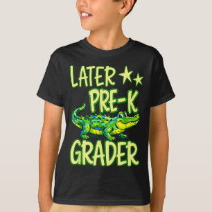 Alligator später Vorschulkind letzter Schultag End T-Shirt