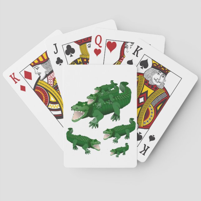 Alligator-Spielkarten-Deck Spielkarten (Rückseite)
