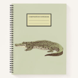 Alligator Spiral Notebook Notizbuch