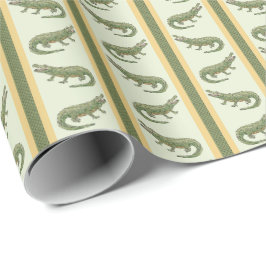 Alligator-Streifen Geschenkpapier