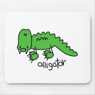 Alligator-Strichmännchen-Mauspad Mousepad