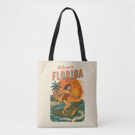 Alligator-Surfer-Strand-Pin-Up | Retro-Küsten-Surf