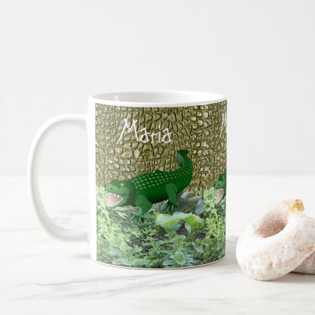 Alligator-Tasse Kaffeetasse (Mit Donut)