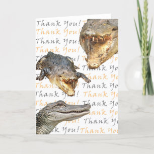 Alligator Thank You Card Dankeskarte