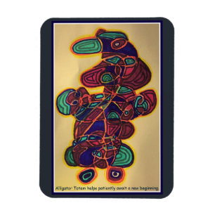 Alligator Totem Magnet