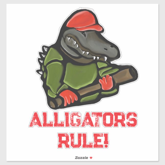 ALLIGATOR TRUMP 2025 AUFKLEBER (Blatt)