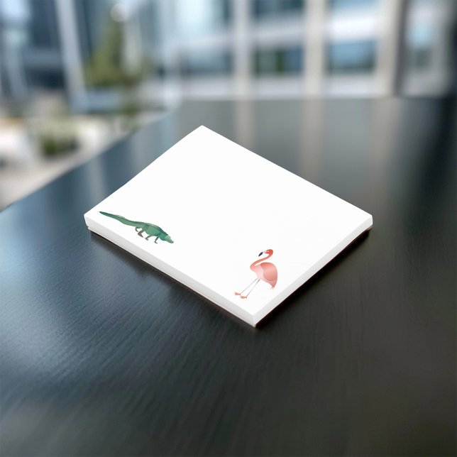 Alligator und Flamingo Post-it Klebezettel (Von Creator hochgeladen)