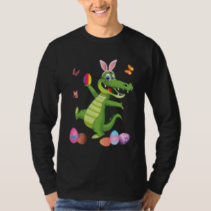 Alligator und Hasen-Hase Ostereier Happy D T-Shirt