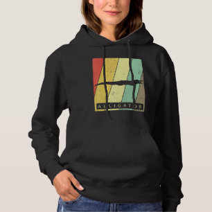 Alligator Vintag Retro Poster Animal Hoodie