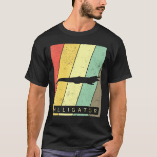Alligator Vintag Retro Poster Animal T-Shirt
