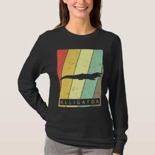Alligator Vintag Retro Poster Animal T-Shirt