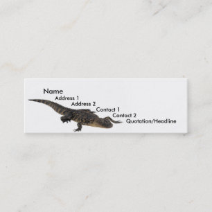 Alligator-Visitenkarte Mini Visitenkarte