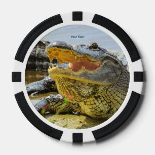 Alligator. Von Angesicht zu Angesicht Pokerchips