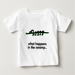 Alligator, was im Sumpf passiert Baby T-shirt