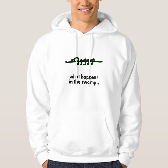 Alligator, was im Sumpf passiert Hoodie (Vorderseite)