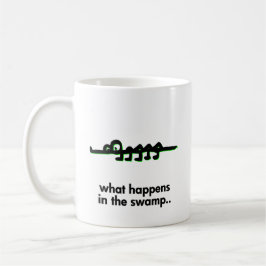 Alligator, was im Sumpf passiert Tasse