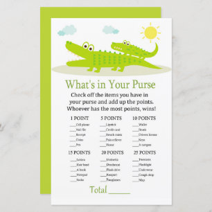 Alligator Was ist in Ihrem Handyspiel Babydusche?